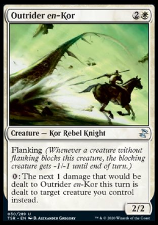 (030/289) Magic The Gathering Time Spiral Remastered Single: Outrider en-Kor  Uncommon