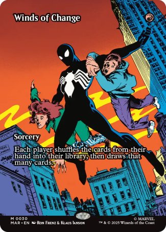 (030) Magic The Gathering Magic: The Gathering | Marvel's Spider-Man: Source Material Cards Single: Winds of Change Holo Mythic