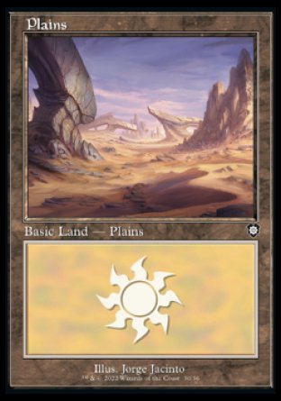 (030) Magic The Gathering Commander: The Brothers' War Single: Plains (V.2)  Land