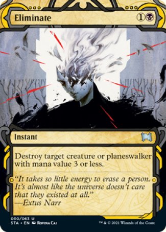 (030) Magic The Gathering Mystical Archive Single: Eliminate (V.1)  Uncommon
