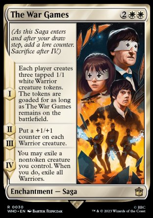 (030) Magic The Gathering Universes Beyond: Doctor Who Single: The War Games  Rare