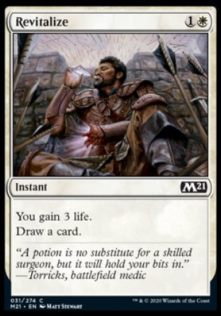 (031) Magic The Gathering Core 2021 Single: Revitalize Holo Common