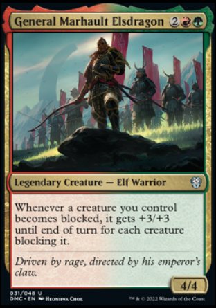 (031) Magic The Gathering Commander: Dominaria United Single: General Marhault Elsdragon  Uncommon