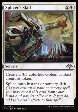 (031/254) Magic The Gathering Modern Horizons Single: Splicer's Skill  Uncommon