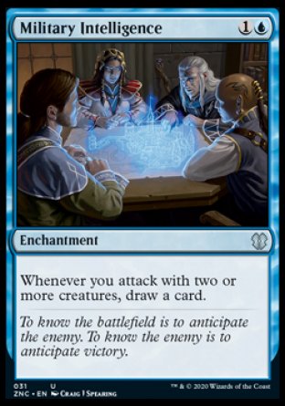 (031) Magic The Gathering Commander: Zendikar Rising Single: Military Intelligence  Uncommon