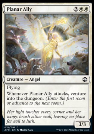(031) Magic The Gathering Adventures in the Forgotten Realms Single: Planar Ally Holo Common