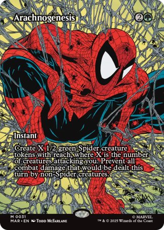 (031) Magic The Gathering Magic: The Gathering | Marvel's Spider-Man: Source Material Cards Single: Arachnogenesis  Mythic