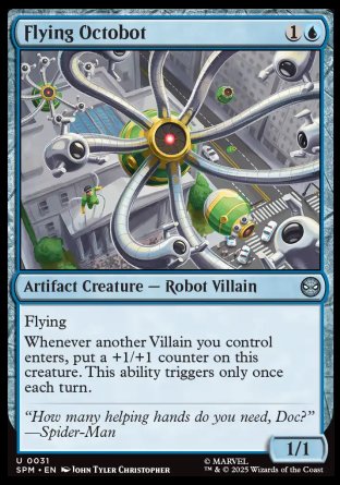 (031) Magic The Gathering Magic: The Gathering | Marvel's Spider-Man Single: Flying Octobot Holo Uncommon
