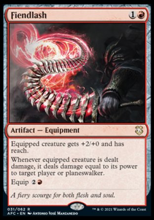 (031) Magic The Gathering Commander: Adventures in the Forgotten Realms Single: Fiendlash  Rare