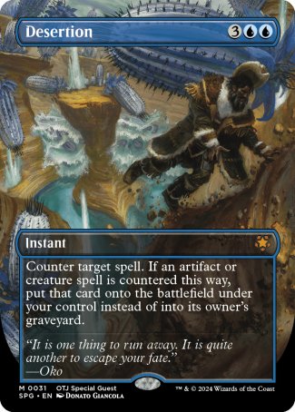 (031) Magic The Gathering Special Guests Single: Desertion Holo Mythic