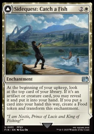 (031) Magic The Gathering Magic: The Gathering - FINAL FANTASY Single: Sidequest: Catch a Fish // Cooking Campsite Holo Uncommon