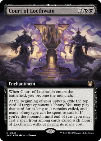 (031) Magic The Gathering Commander: Wilds of Eldraine: Extras Single: Court of Locthwain  Rare
