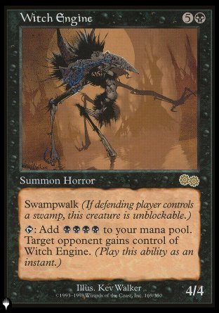 (169) Magic The Gathering The List Single: Witch Engine  Rare