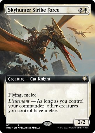 (031) Magic The Gathering Commander: Phyrexia: All Will Be One: Extras Single: Skyhunter Strike Force  Rare