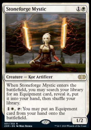 (031/332) Magic The Gathering Double Masters Single: Stoneforge Mystic Holo Rare