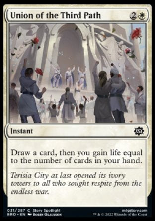 (031) Magic The Gathering The Brothers' War Single: Union of the Third Path  Common