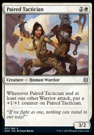 (031/280) Magic The Gathering Zendikar Rising Single: Paired Tactician Holo Uncommon