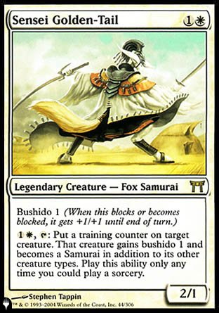 (044) Magic The Gathering The List Single: Sensei Golden-Tail  Rare