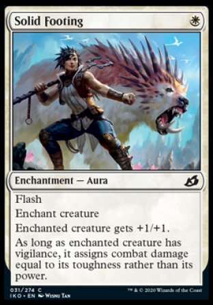 (031/274) Magic The Gathering Ikoria: Lair of Behemoths Single: Solid Footing Holo Common