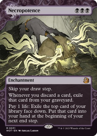 (031) Magic The Gathering Enchanting Tales Single: Necropotence (V.1)  Holo Mythic