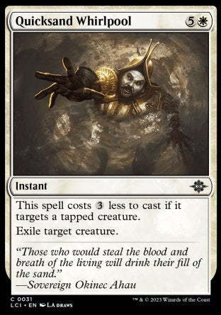 (031) Magic The Gathering The Lost Caverns of Ixalan Single: Quicksand Whirlpool Holo Common