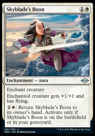 (031) Magic The Gathering Modern Horizons 2 Single: Skyblade's Boon  Uncommon
