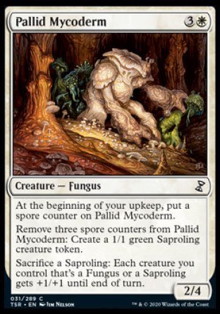 (031/289) Magic The Gathering Time Spiral Remastered Single: Pallid Mycoderm Holo Common