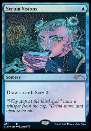(031) Magic The Gathering Secret Lair Drop Series Single: Serum Visions (V.3)  Rare