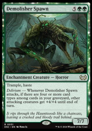 (031) Magic The Gathering Commander: Duskmourn: House of Horror Single: Demolisher Spawn  Rare
