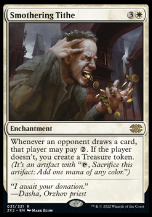 (031) Magic The Gathering Double Masters 2022 Single: Smothering Tithe  Rare
