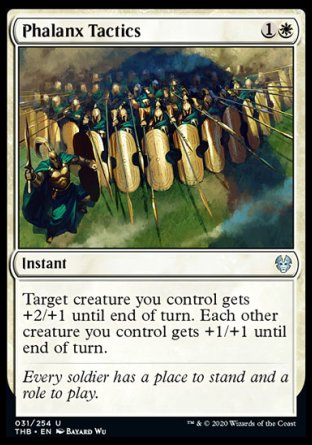 (031/254) Magic The Gathering Theros Beyond Death Single: Phalanx Tactics Holo Uncommon
