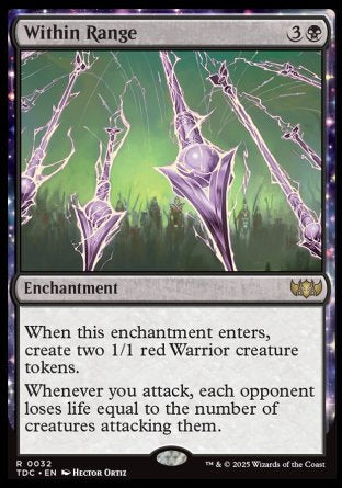 (032) Magic The Gathering Commander: Tarkir: Dragonstorm Single: Within Range  Rare
