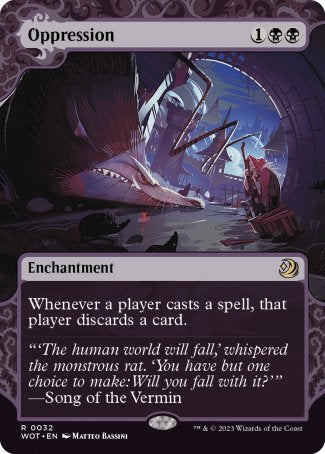 (032) Magic The Gathering Enchanting Tales Single: Oppression  Rare