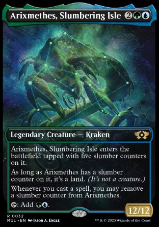 (032) Magic The Gathering Multiverse Legends Single: Arixmethes, Slumbering Isle (V.1)  Rare