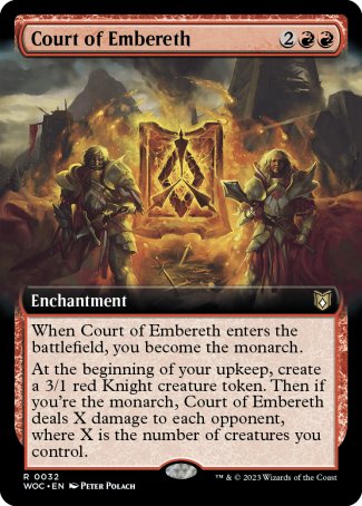 (032) Magic The Gathering Commander: Wilds of Eldraine: Extras Single: Court of Embereth  Rare