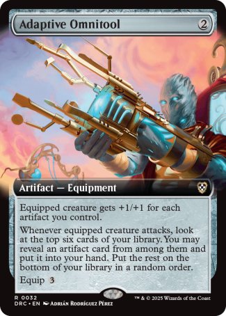 (032) Magic The Gathering Commander: Aetherdrift: Extras Single: Adaptive Omnitool  Rare