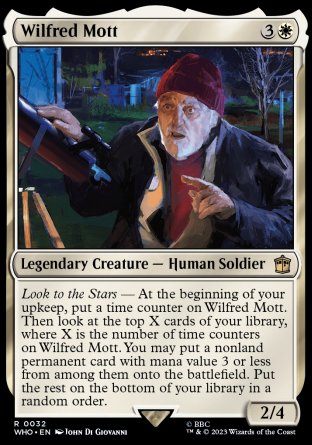 (032) Magic The Gathering Universes Beyond: Doctor Who Single: Wilfred Mott Holo Rare