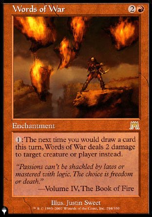 (244) Magic The Gathering The List Single: Words of War  Rare