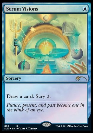 (032) Magic The Gathering Secret Lair Drop Series Single: Serum Visions (V.4)  Rare
