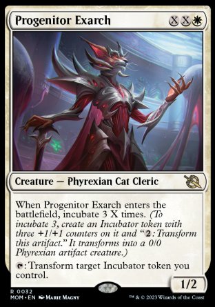 (032) Magic The Gathering March of the Machine Single: Progenitor Exarch  Rare