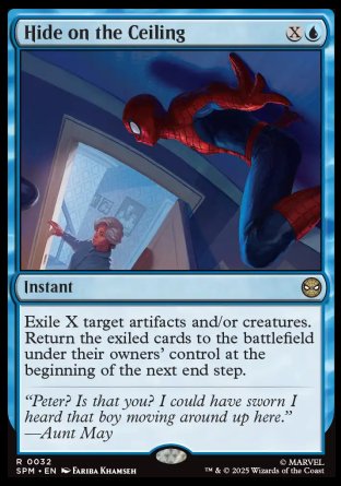 (032) Magic The Gathering Magic: The Gathering | Marvel's Spider-Man Single: Hide on the Ceiling Holo Rare