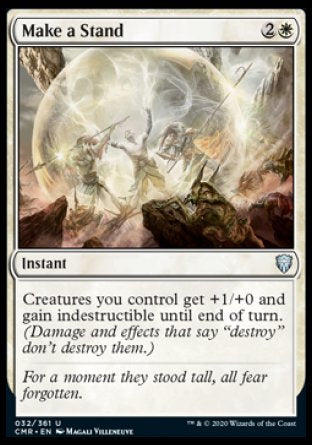 (032/361) Magic The Gathering Commander Legends Single: Make a Stand Holo Uncommon
