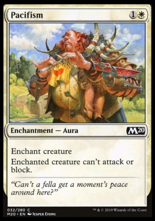 (032/280) Magic The Gathering Core 2020 Single: Pacifism  Common