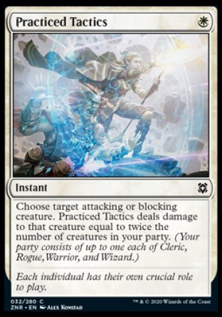 (032/280) Magic The Gathering Zendikar Rising Single: Practiced Tactics Holo Common