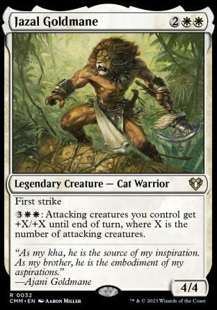 (032) Magic The Gathering Commander Masters Single: Jazal Goldmane  Rare