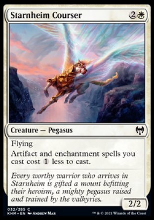(032/285) Magic The Gathering Kaldheim Single: Starnheim Courser Holo Common