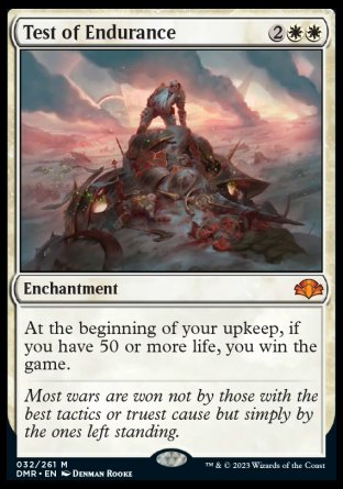 (032) Magic The Gathering Dominaria Remastered Single: Test of Endurance  Mythic
