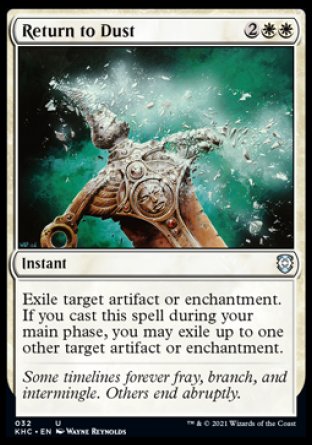 (032) Magic The Gathering Commander: Kaldheim Single: Return to Dust  Uncommon