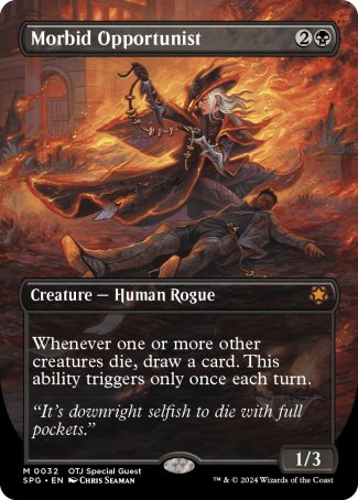 (032) Magic The Gathering Special Guests Single: Morbid Opportunist Holo Mythic