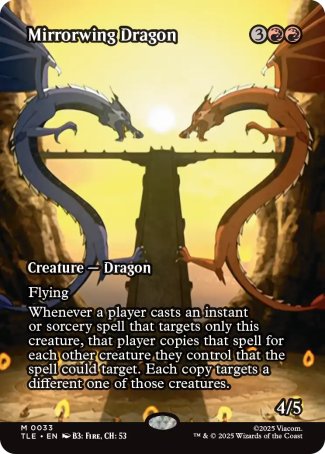 (033) Magic The Gathering Magic: The Gathering | Avatar: The Last Airbender: Eternal Single: Mirrorwing Dragon  Mythic